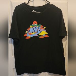 Nike Black Graphic T-Shirt Size Large